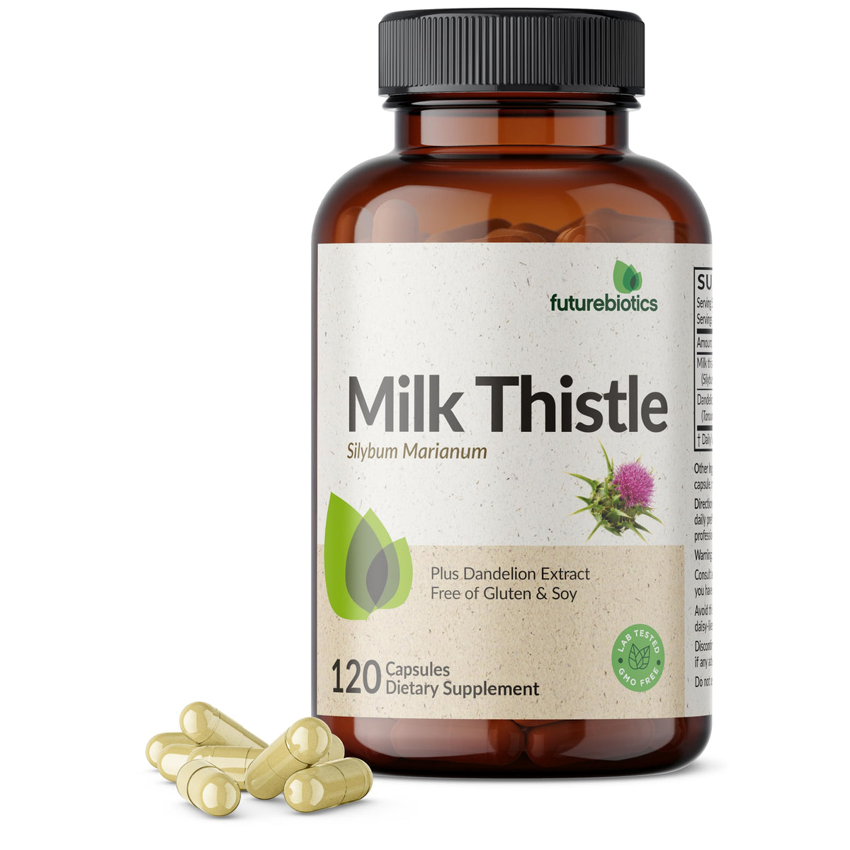 Futurebiotics Chardon-Marie + Pissenlit 120 Capsules vue avant