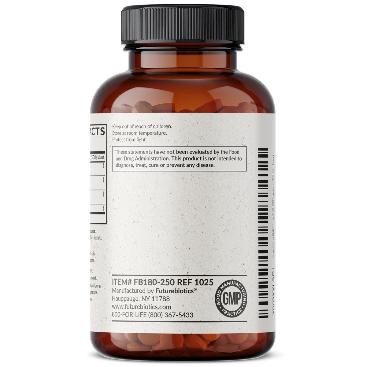 Futurebiotics Chill Pill + Ashwagandha à côté d'un verre d'eau