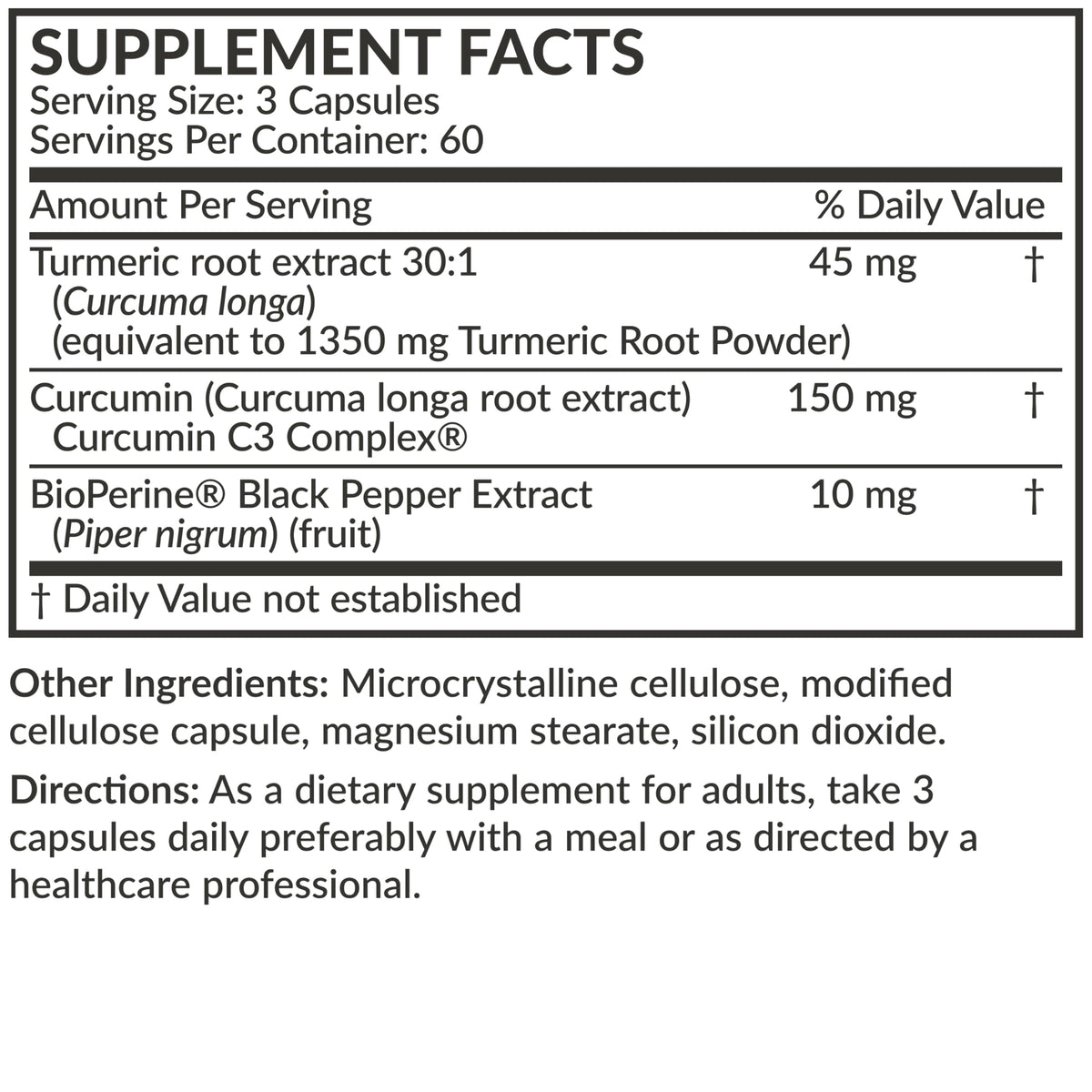 Futurebiotics Curcuma + Curcumine capsules en gros plan