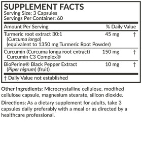 Futurebiotics Curcuma + Curcumine capsules en gros plan