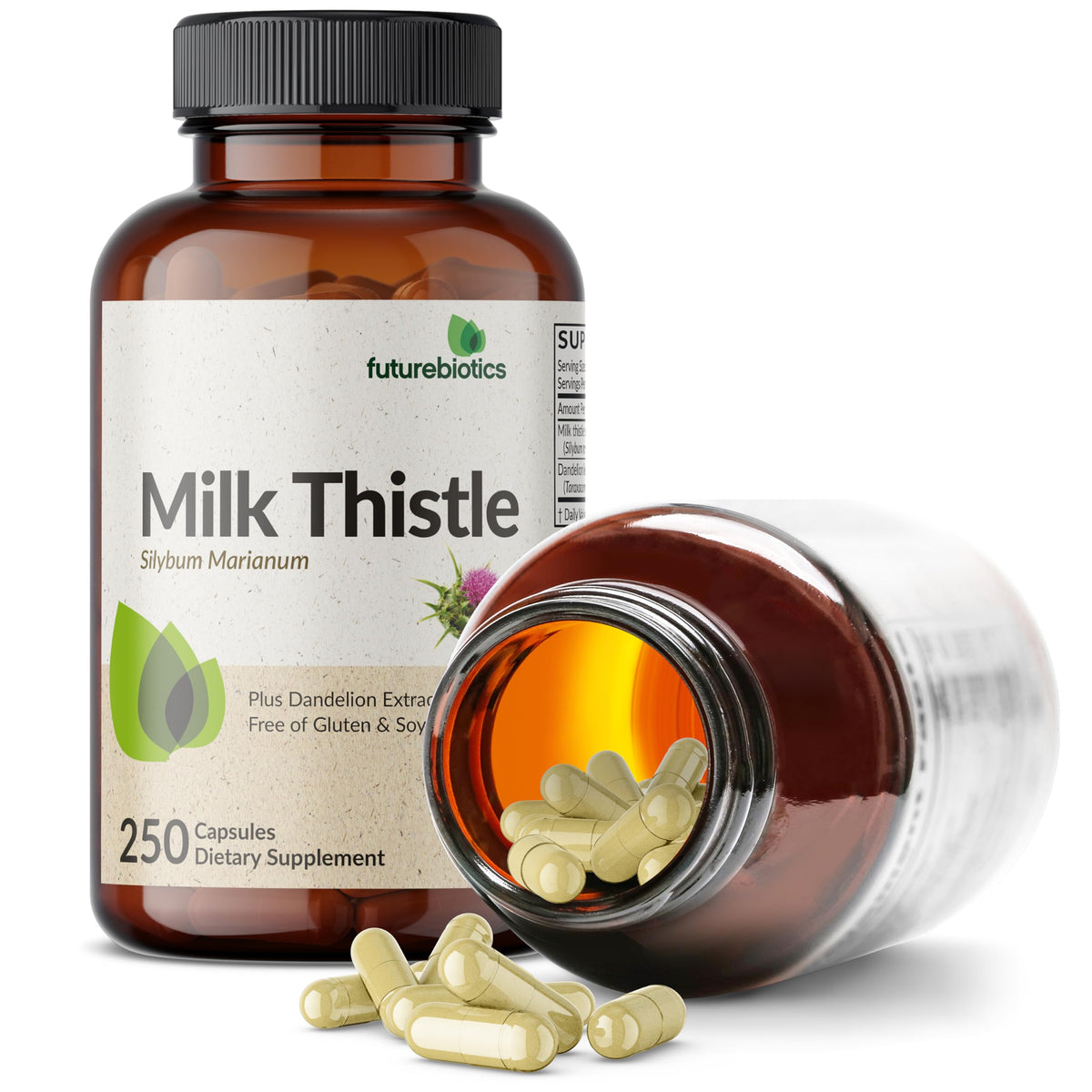 Futurebiotics Extrait de Chardon-Marie sur un fond blanc