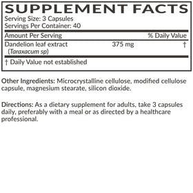 Futurebiotics Extrait de Pissenlit - Capsules dans un pot