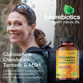 Futurebiotics Glucosamine Chondroitin 180 capsules avec étiquette