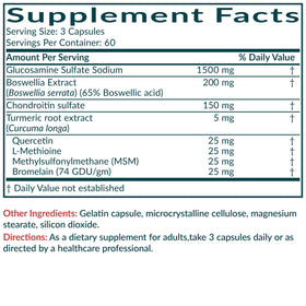 Futurebiotics Glucosamine Chondroitin 180 capsules avec verre d'eau