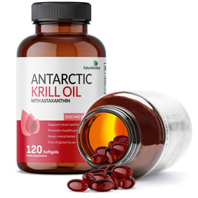 Futurebiotics huile de krill antarctique 1000 mg gélules sur une table