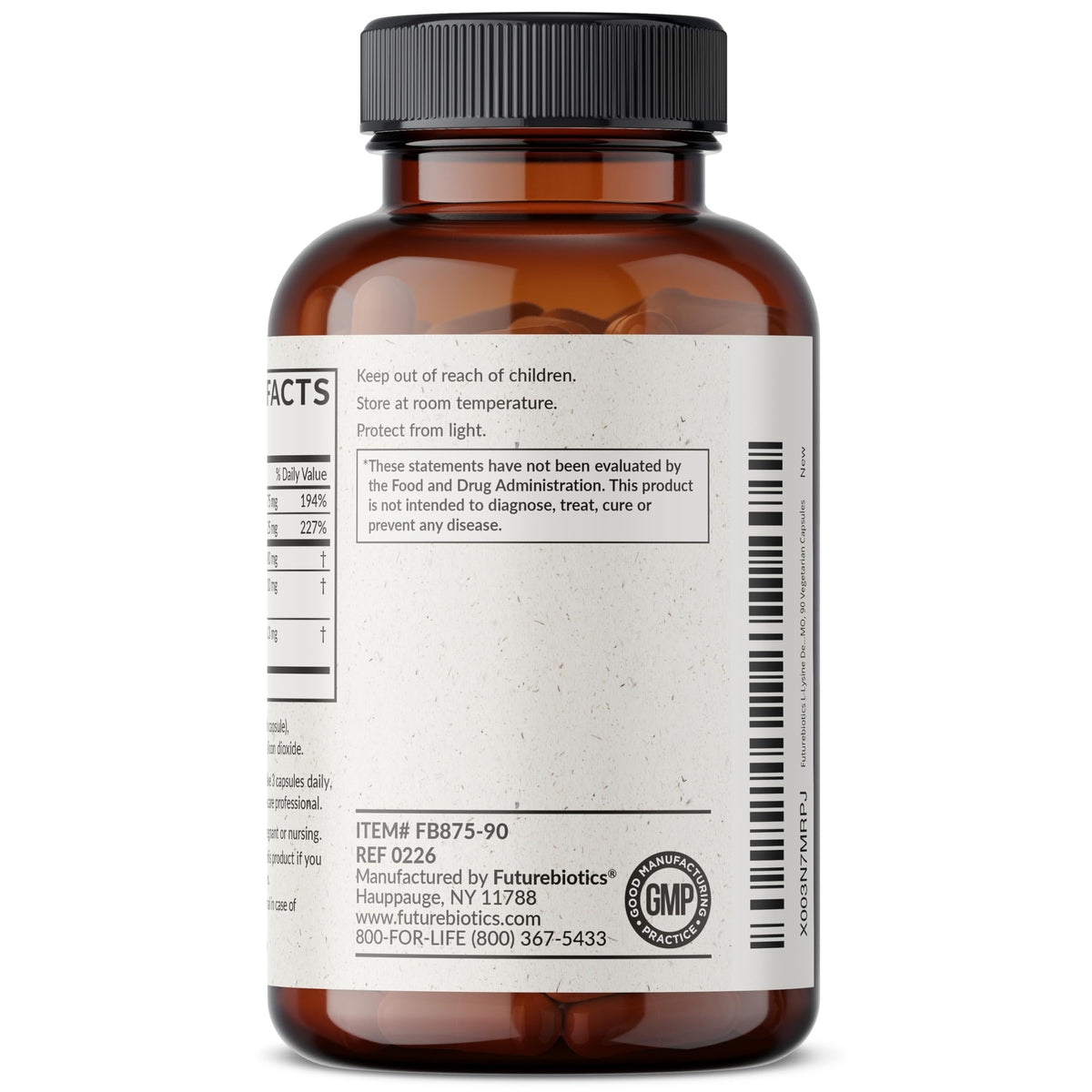 Futurebiotics L-Lysine Defense Complex 1500 MG vegetarian capsules