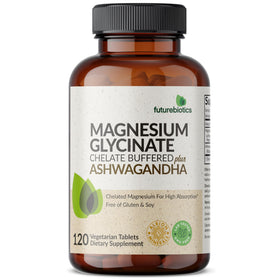 Futurebiotics Magnésium Glycinate 120 comprimés vue de face