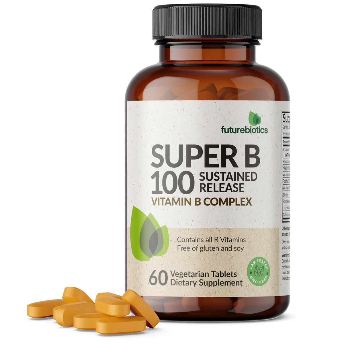 Futurebiotics Super B 100 comprimés végétariens, vue avant