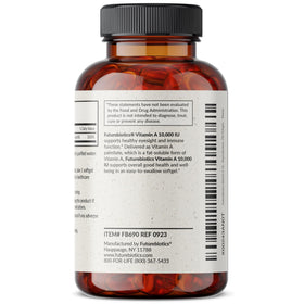 Futurebiotics Vitamine A 10 000 UI gélules molles ouvertes