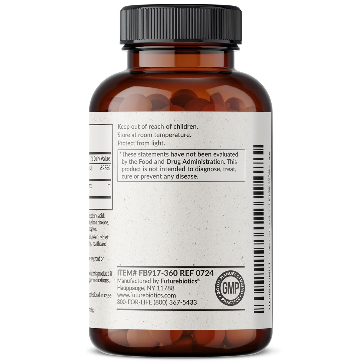 Futurebiotics Vitamine K2 et D3 5000 IU avec des ingrédients naturels