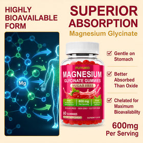 FUYUEO Gummies de Magnésium Glycinate sur une table