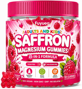 FUYUEO Saffron + Magnesium Glycinate Gummies front view