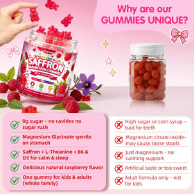 FUYUEO Saffron + Magnesium Glycinate Gummies packaging