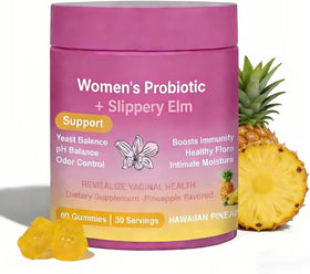 FW ZONE Gummies Probiotiques Féminins Saveur Ananas, boîte avant