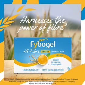 Fybogel sachets orange saveur, préparation de la boisson