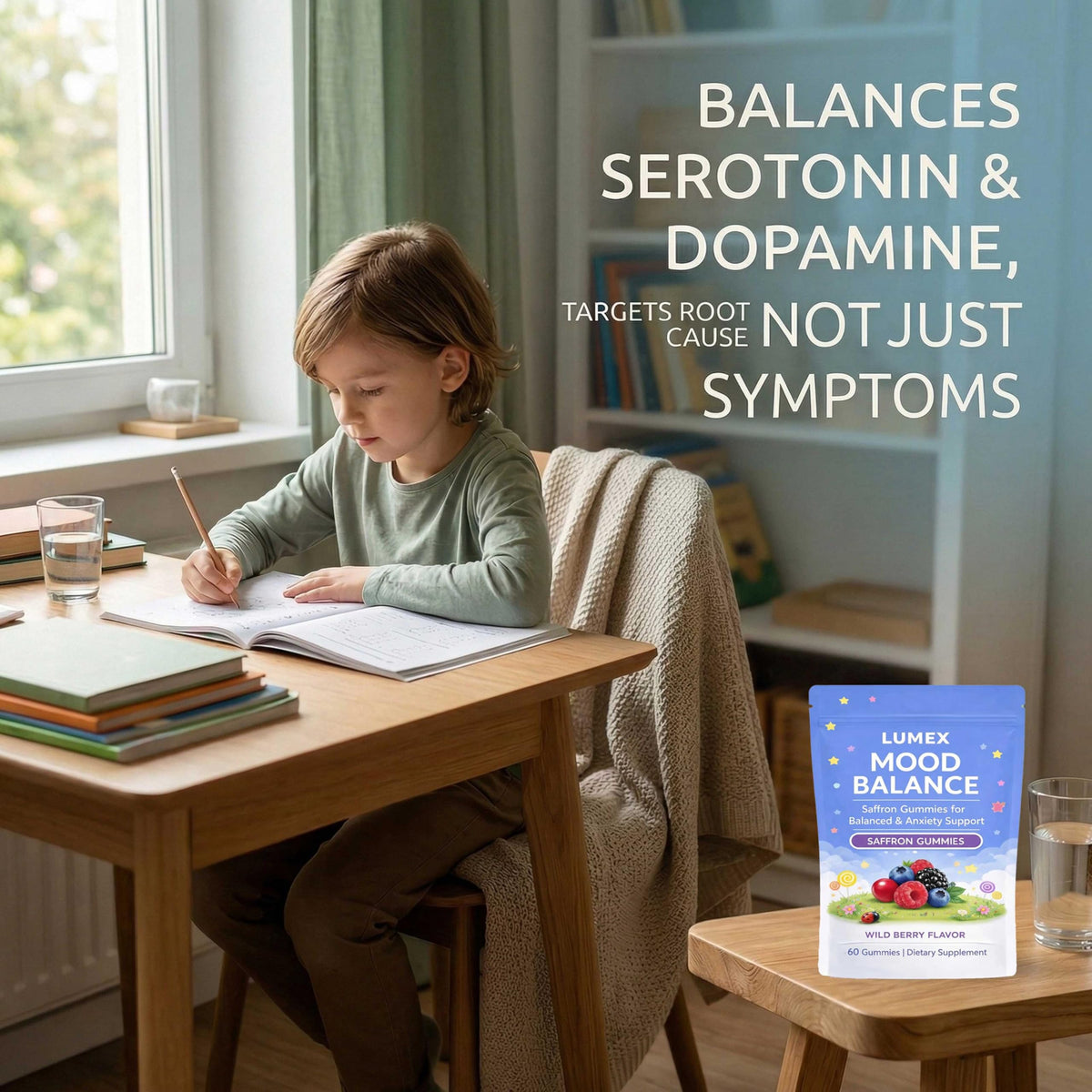 fyne Gummies Saffran 60 pièces en contexte de vie quotidienne