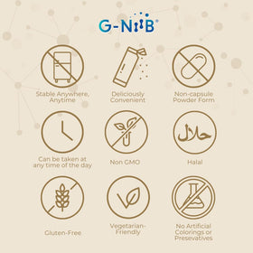 G-NiiB daily wellness Elite SIM01 pot ouvert montrant la poudre