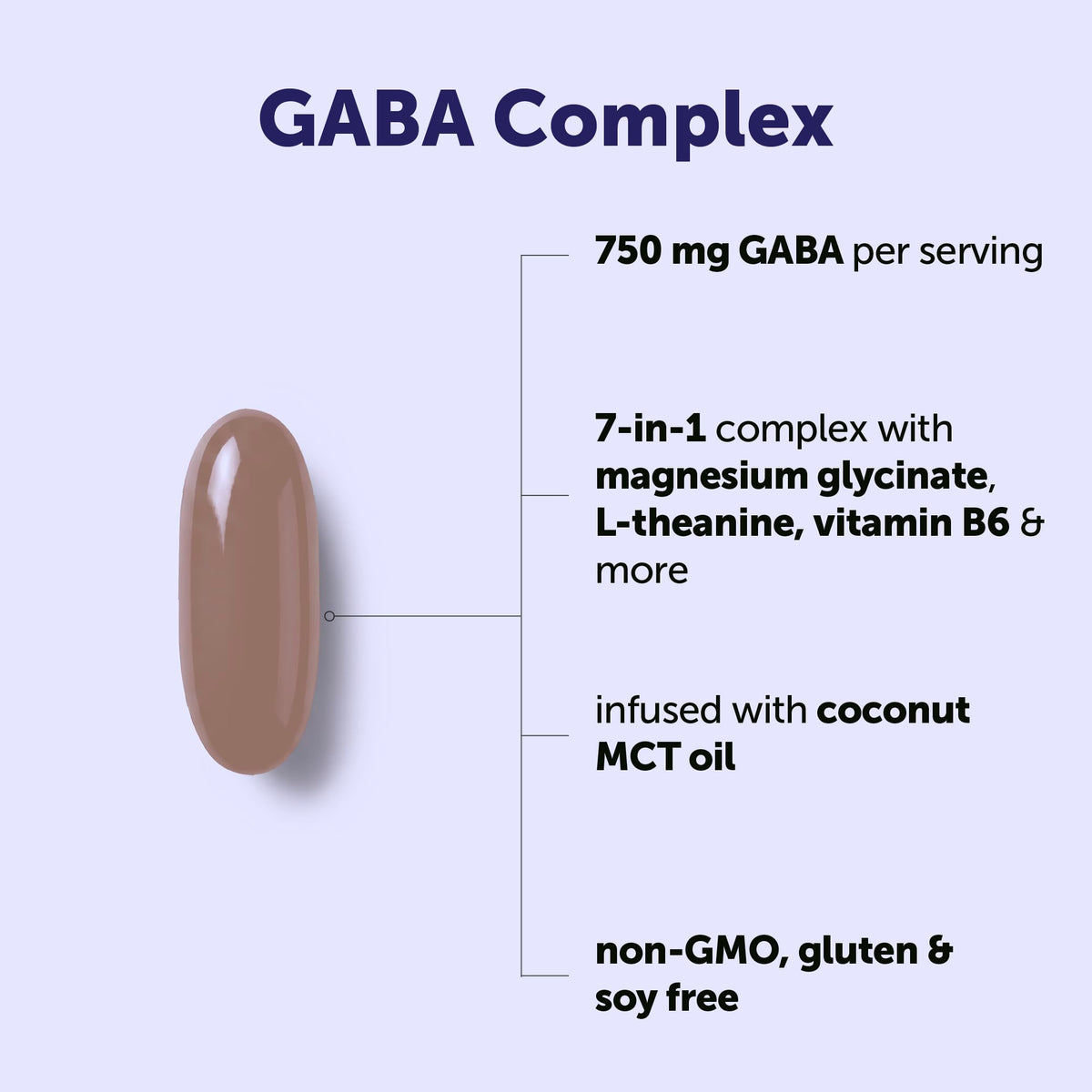 GABA 750mg Complex Micro Ingredients emballage et informations