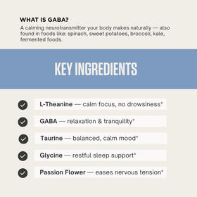 GABA LES Labs 90 capsules avec étiquette visible