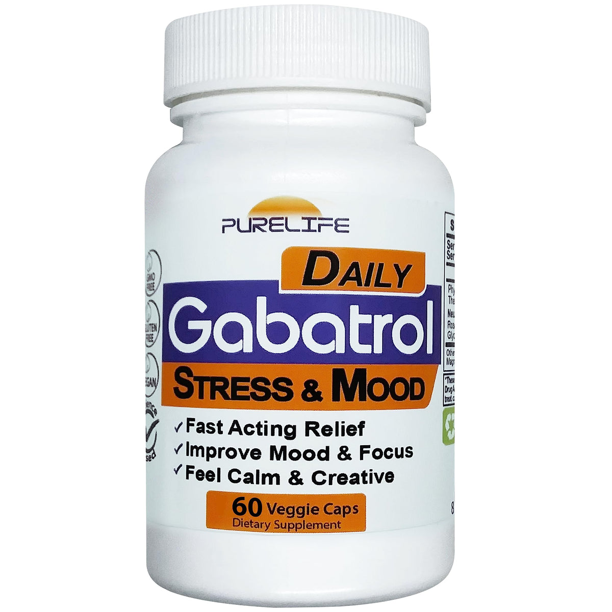 Gabatrol Daily PureLife 60 gélules vue de face