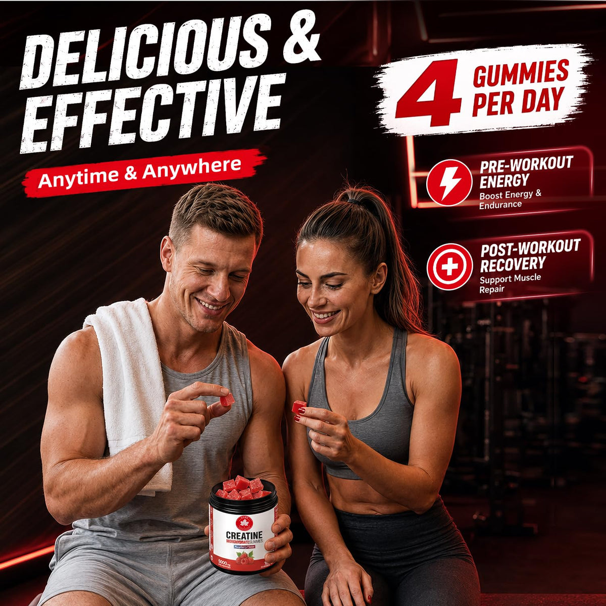 GABE SUNNYBEARS Gummies de Créatine Monohydrate dosage recommandé