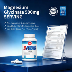 GABE SUNNYBEARS Magnésium Glycinate 500mg - Capsules en gros plan