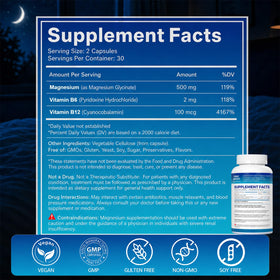 GABE SUNNYBEARS Magnésium Glycinate 500mg - Capsules sur fond blanc
