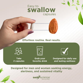 GADE NUTRITION Ashwagandha 6-en-1 présentation des ingrédients