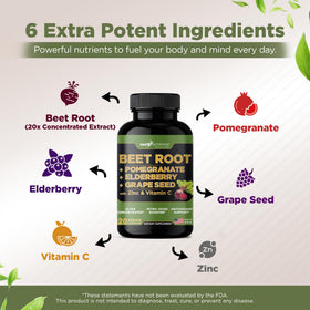 GADE NUTRITION Capsules de Betterave 132g ouvertes montrant les capsules