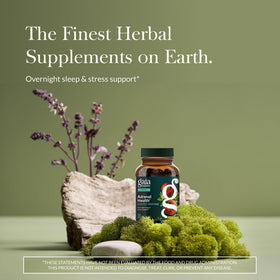 Gaia Herbs Adrenal Health Nightly Restore emballage et étiquette