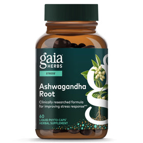 Gaia Herbs Ashwagandha 60 gélules végétales vue de face
