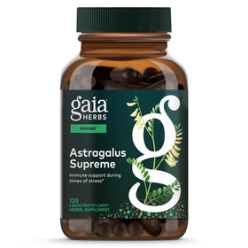 Gaia Herbs Astragalus 120 capsules végétales vue de face