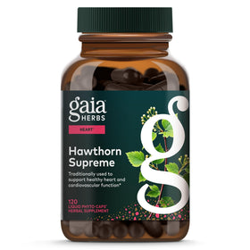 Gaia Herbs Aubépine Suprême 120 Capsules Végétales - Vue avant