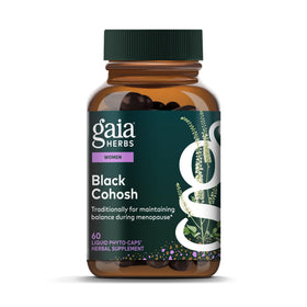 Gaia Herbs Black Cohosh 60 capsules végétales, vue de face