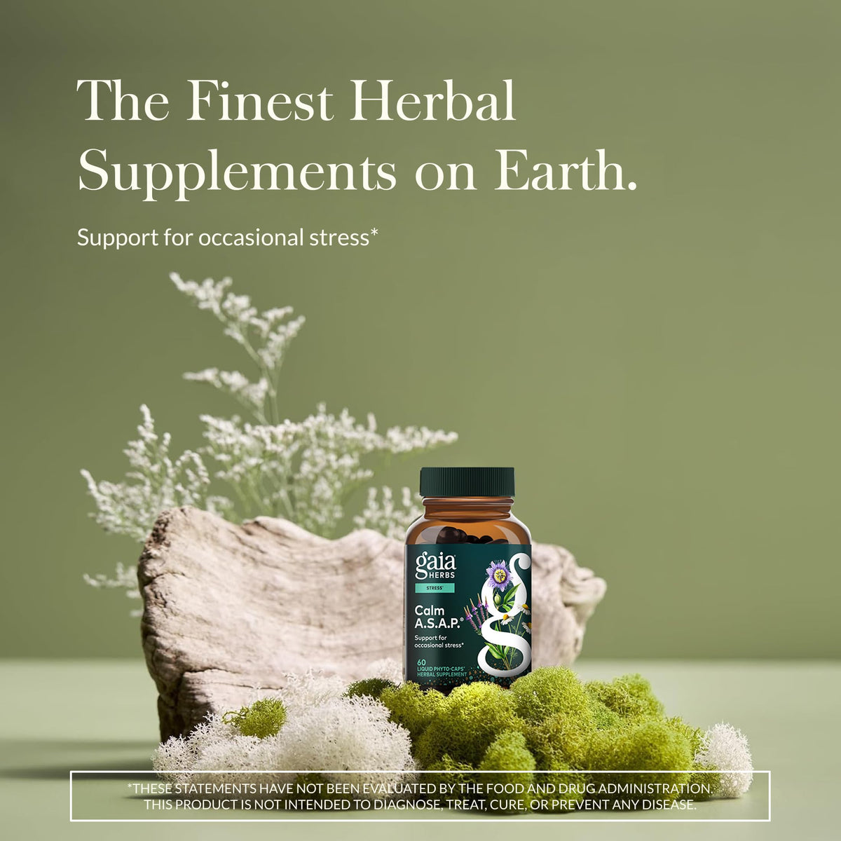 Gaia Herbs Calm A.S.A.P. emballage et capsules