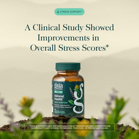 Gaia Herbs capsules végétales sur fond blanc