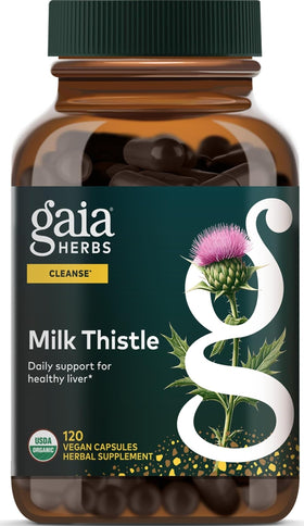 Gaia Herbs Chardon-Marie 120 capsules végétales, vue de face