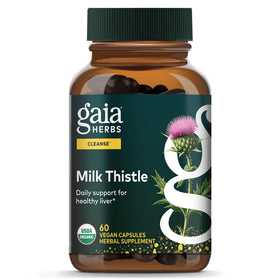 Gaia Herbs Chardon-Marie 60 capsules végétales, vue de face