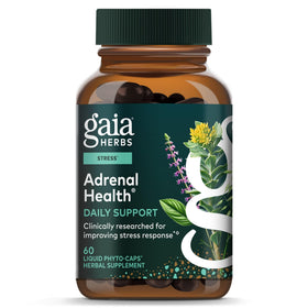 Gaia Herbs Complément Alimentaire Bien-Être Surrénal 60 Capsules Végétales vue de face