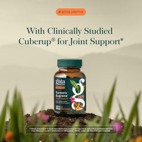 Gaia Herbs Complément Alimentaire Curcuma 120 Capsules Végétales côté