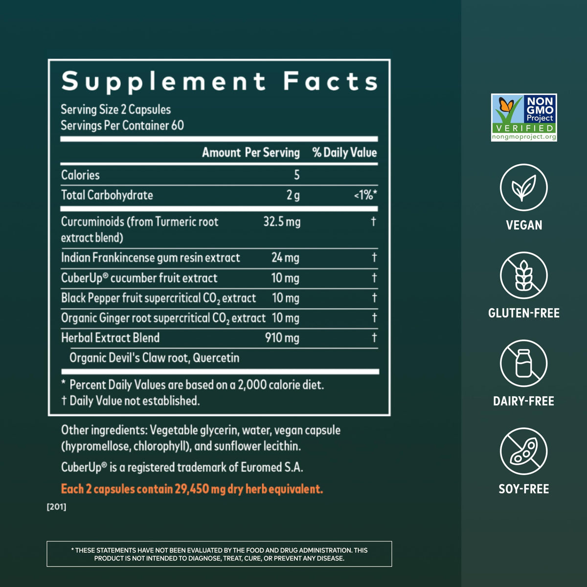 Gaia Herbs Complément Alimentaire Curcuma 120 Capsules Végétales emballage