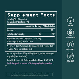 Gaia Herbs Complément Alimentaire Fertilité 60 Capsules Végétales emballage