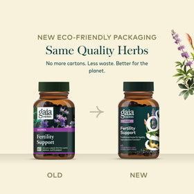 Gaia Herbs Complément Alimentaire Fertilité capsules dans un bol