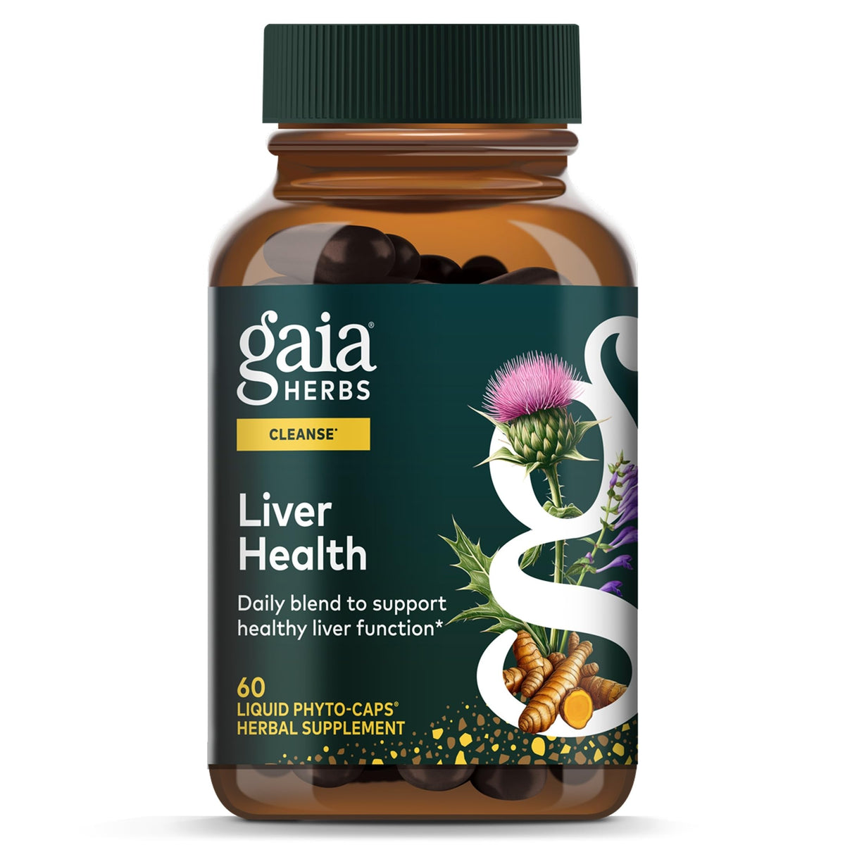 Gaia Herbs Complément Alimentaire Foie 60 Capsules Végétales vue avant