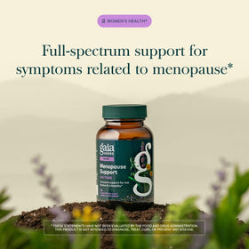 Gaia Herbs Complément Alimentaire Ménopause capsules végétales sur un fond blanc