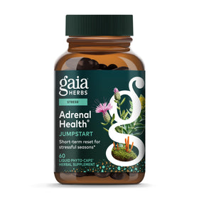 Gaia Herbs Complément Alimentaire Santé Surrénale 60 gélules végétales, vue avant