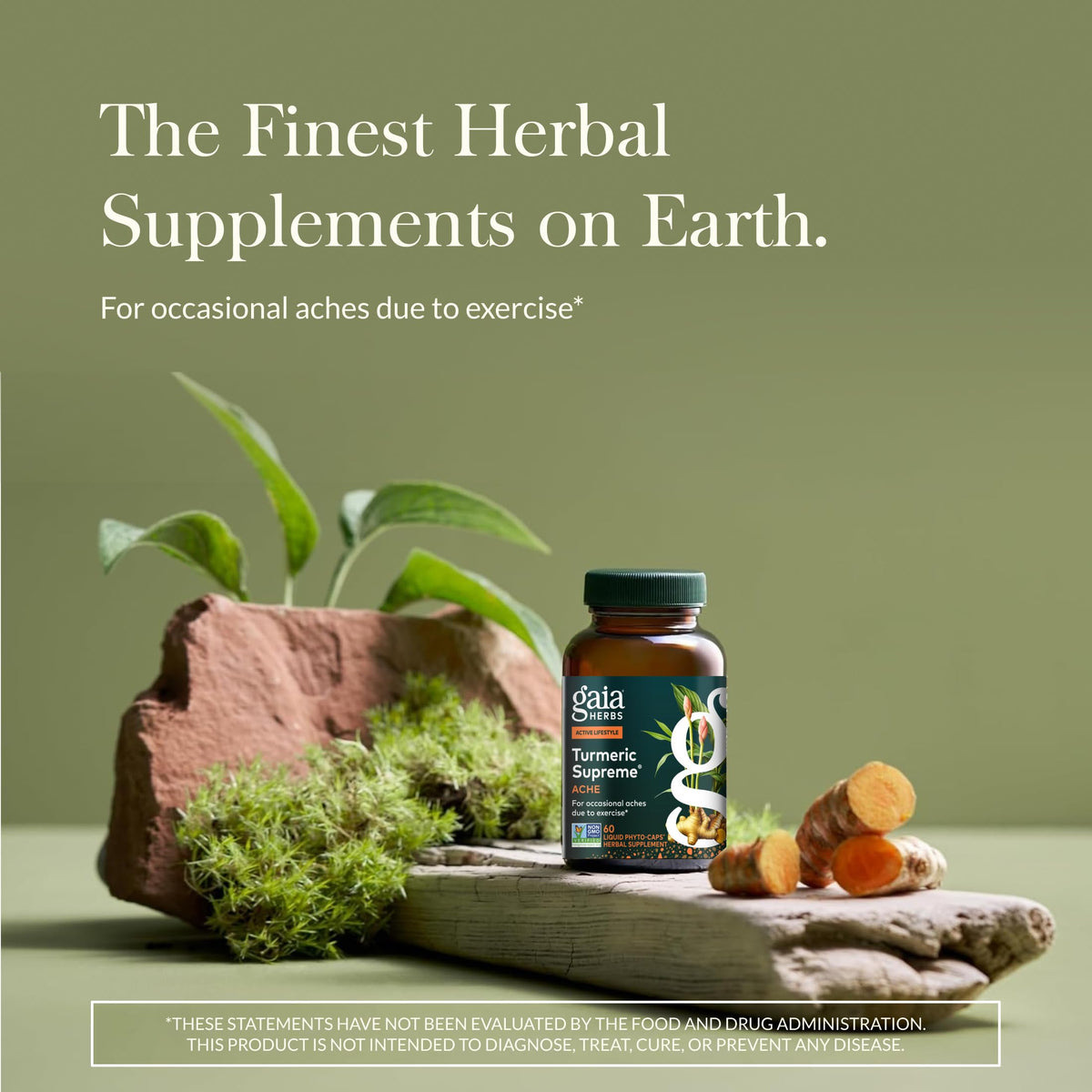 Gaia Herbs Curcuma - étiquette des ingrédients