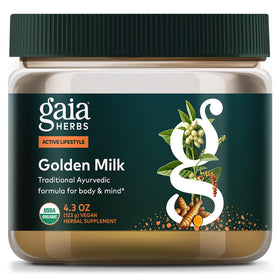 Gaia Herbs Golden Milk 4,3 Oz emballage avant