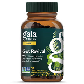 Gaia Herbs Gut Revival 60 capsules végétaliennes, vue avant
