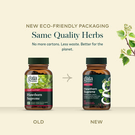 Gaia Herbs Hawthorn 60 capsules en milieu naturel